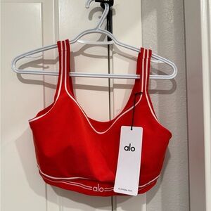 ALO Yoga Red Sports Bra
